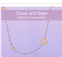 clover and bean necklace