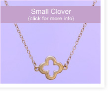 small clover necklace