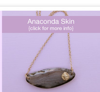 anaconda skin necklace